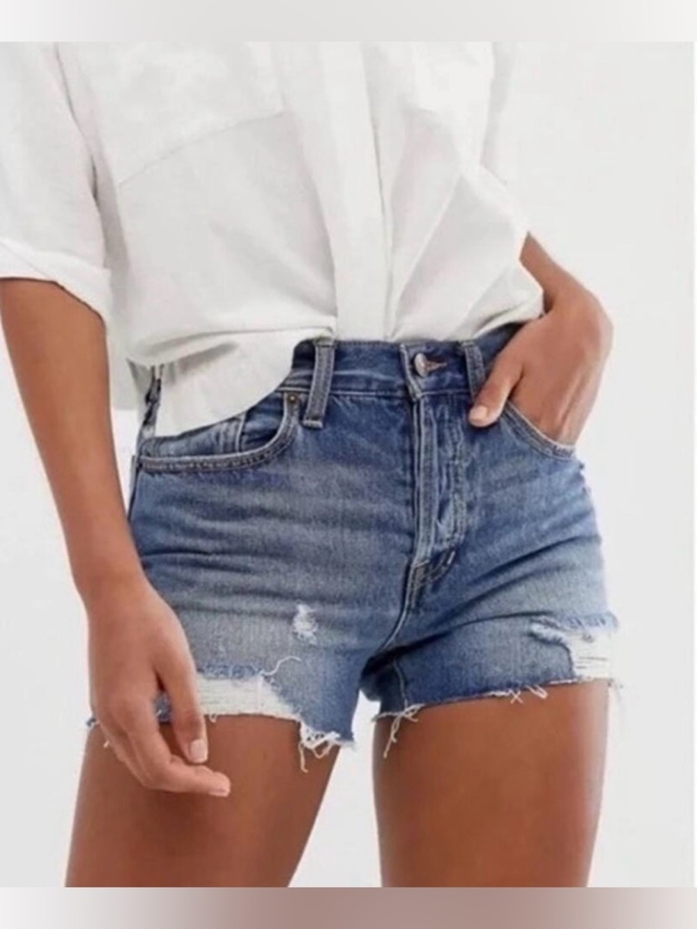 We the Free Distressed Denim‎ Sofia Shorts Sz. 28